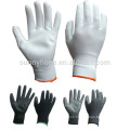 Anti-electrostatic workers use white pu gloves